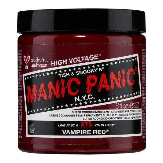 Manic Panic Classic High Voltage Semi Permanent Hair Colour Vampire Red 236ml