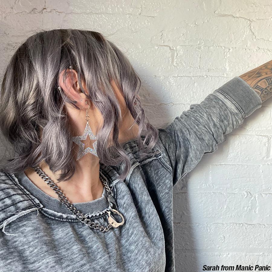 Dark Star™ - Classic High Voltage® - gray, grey, silver, icey, metallic, smokey, smoky, smoke, gunmetal, steel grey, steel gray, dark gray, dark grey, deep gray, deep grey, semi permanent hair color, hair dye