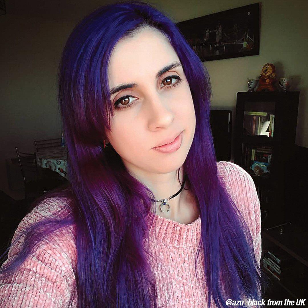 Violet Night™ - Classic High Voltage® - Tish & Snooky's Manic Panic, dark cool purple, cool toned purple, eggplant purple, eggplant violet, deep purple, deep violet, dark cool violet, dark cool purple, semi permanent hair color, hair dye, @azu_black