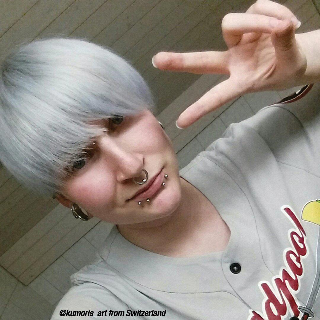 Blue Steel™ - Classic High Voltage® -  - Tish & Snooky's Manic Panic, gray, grey, silver, icey, metallic, smokey, smoky, smoke, gunmetal, steel grey, steel gray, icy, semi permanent hair color, hair dye, @kumoris_art