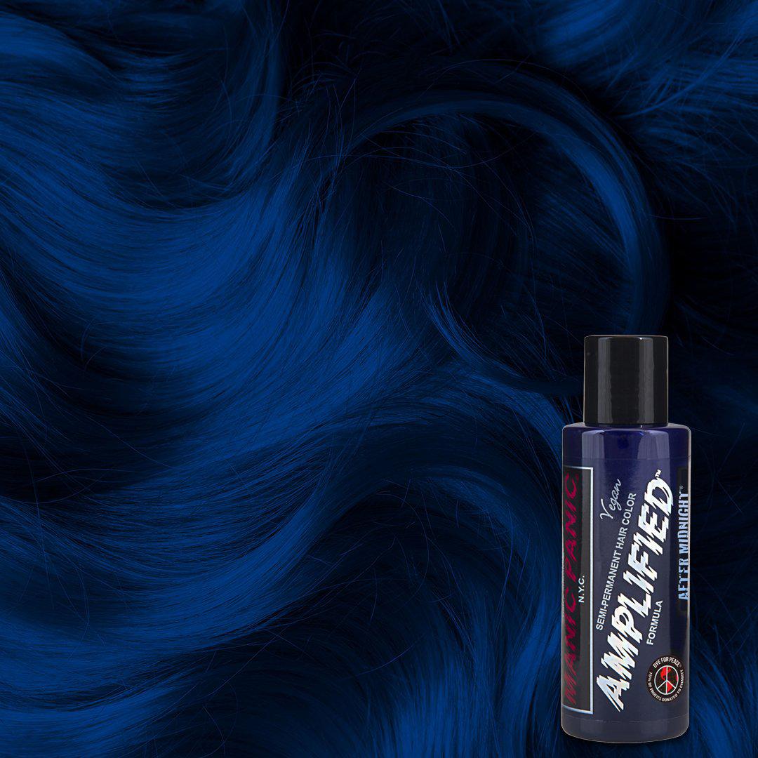 After Midnight® - Amplified™ - Denim blue, dark blue, navy blue, dark teal, green based blue, bleu, blu, semi permanent hair color, hair dye