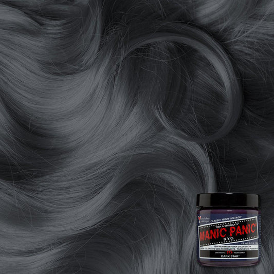 Dark Star™ - Classic High Voltage® - gray, grey, silver, icey, metallic, smokey, smoky, smoke, gunmetal, steel grey, steel gray, dark gray, dark grey, deep gray, deep grey, semi permanent hair color, hair dye